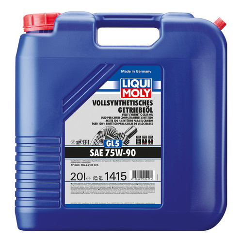 LIQUI MOLY OLEO EMBRAIAGEM VOLLS.GETR.ÖL (GL5)75W90  20L